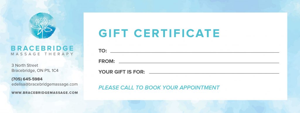 Bracebridge Massage Therapy - Gift Certificate